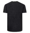 Thumbnail Black acid wash short sleeve T-shirt, back view.